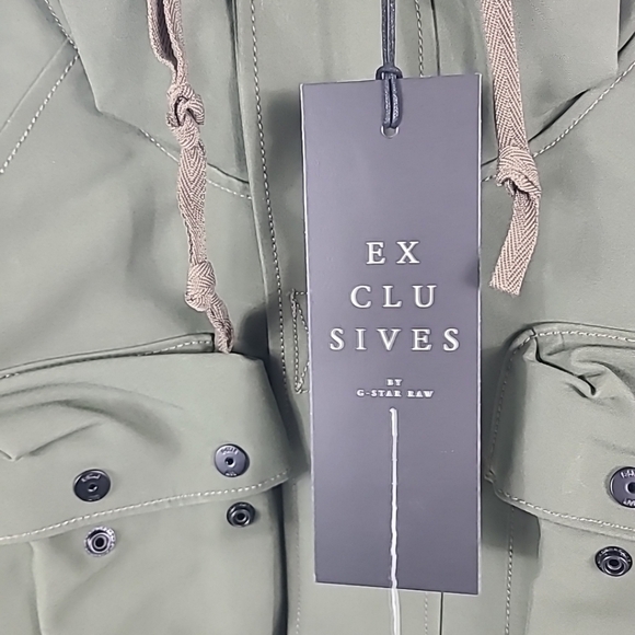 NEW G-STAR RAW E Photographer Field JacKet Shadow Olive Green Sz L MSRP $1490 - Picture 4 of 16